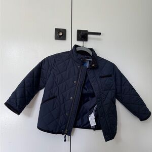JCrew Crewcuts Dark Blue Quilted Barn Coat Kids Jacket size XXS